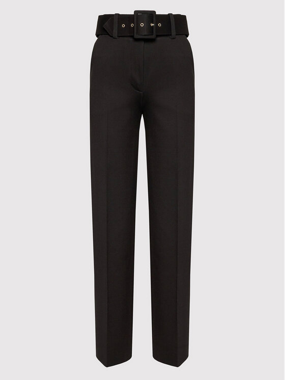 Victoria Victoria Beckham Victoria Victoria Beckham Παντελόνι υφασμάτινο 1122JTR003286A Μαύρο Regular Fit