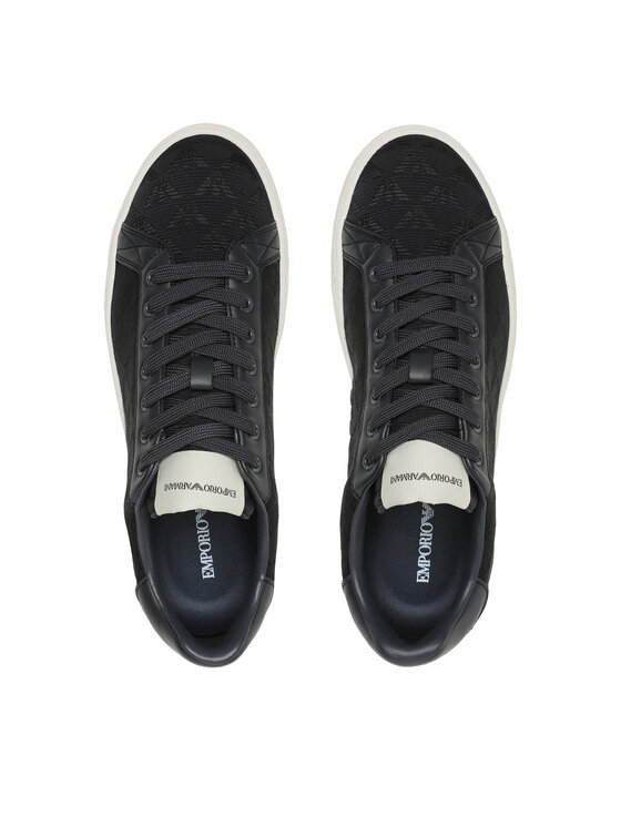 Emporio armani suede trainers shop