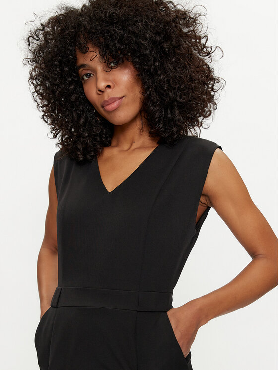 Fracomina Fracomina Kleid für den Alltag FS24SD1002W42901 Schwarz Regular Fit