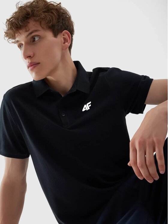 4F 4F Polokošeľa 4FWSS25TPTSM705-31S Modrá Regular Fit