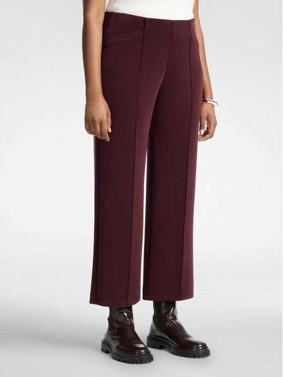 Elena Mirò Elena Mirò Spodnie materiałowe P810Z000207N039 Bordowy Flare Fit