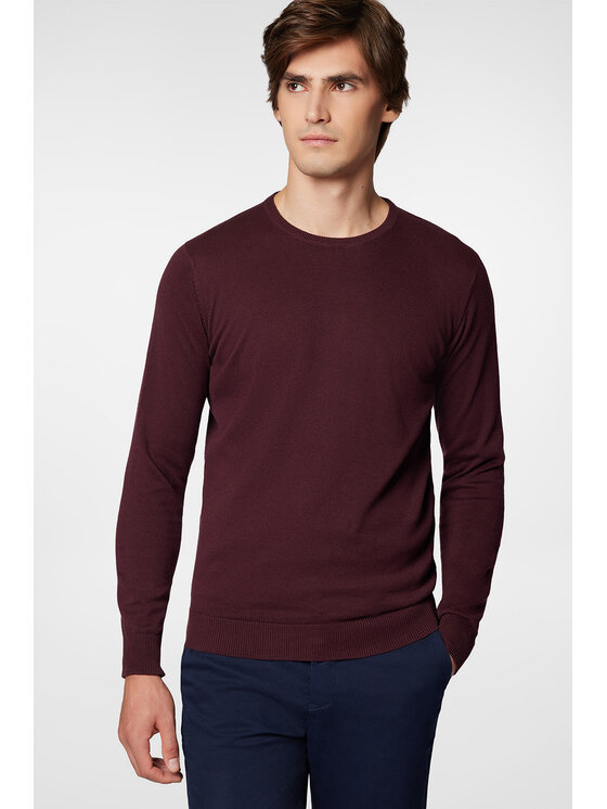 Sweter, rozmiar XXL, Bordowy, PM8 SW073224000012