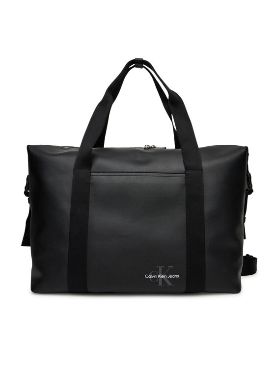 Calvin Klein Jeans Taška Mono Logo Weekender Duffle LV04G3137G Čierna
