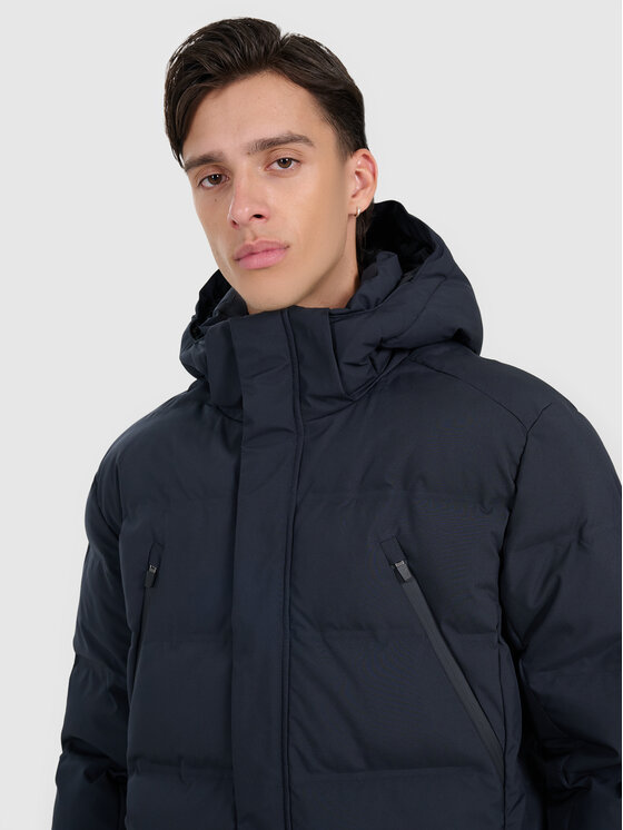4F 4F Kurtka puchowa casual Czarny Regular Fit