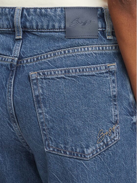 BOSS BOSS Jeansy 50569173 Niebieski Straight Leg