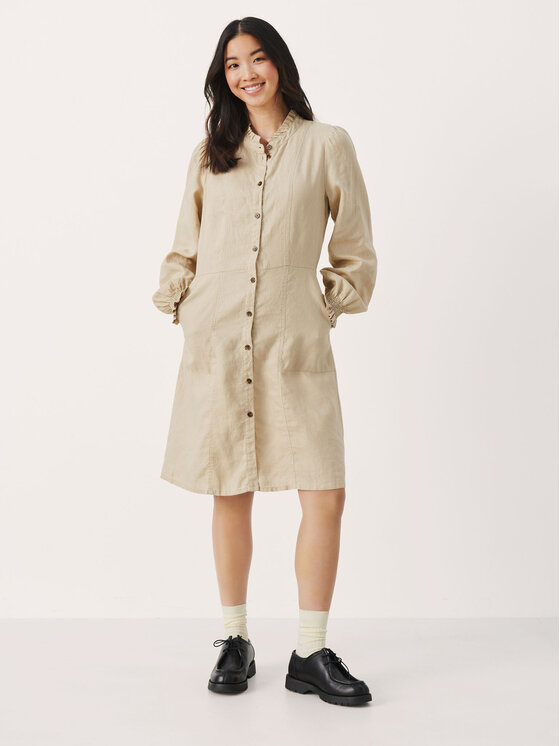 Part Two Part Two Každodenní šaty Ruthie 30307551 Béžová Regular Fit