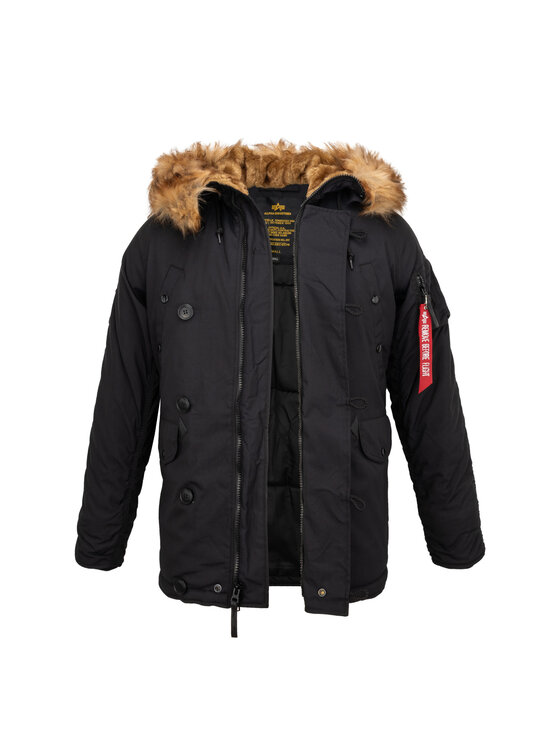 Alpha Industries Alpha Industries Parka AI.193128-03-5XL Czarny Parka Fit