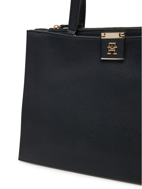 Tommy Hilfiger Tommy Hilfiger Kabelka Th Her Tote AW0AW17191 Čierna