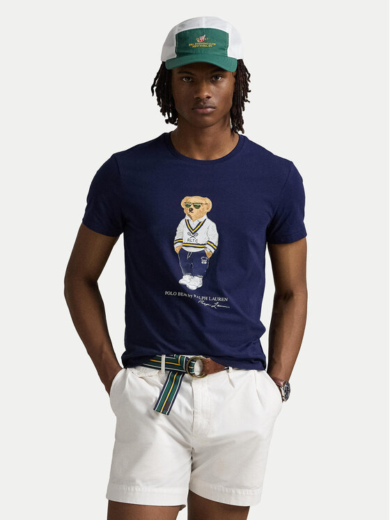 Polo Ralph Lauren Polo Ralph Lauren Tricou 710973137003 Bleumarin Slim Fit