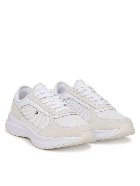 Tommy Hilfiger Tommy Hilfiger Sneakersy Sporty Runner FW0FW08644 Biały
