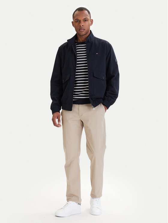 Tommy Hilfiger Tommy Hilfiger Bunda pro přechodné období Harrington MW0MW42507 Modrá Regular Fit