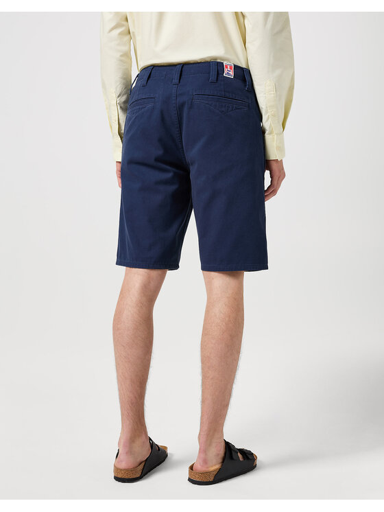 Wrangler Wrangler Szorty materiałowe CASEY CHINO SHORTS Niebieski Regular Fit