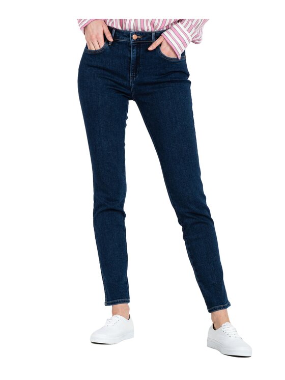 Wrangler Wrangler Jeansy W28KCY37P Granatowy Skinny Fit