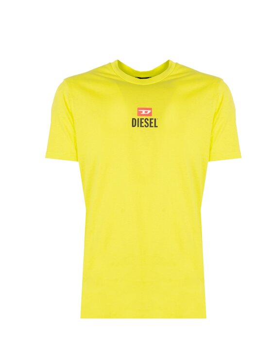 Diesel Diesel T-shirt A11184-RGRAI-5JE Giallo Regular Fit