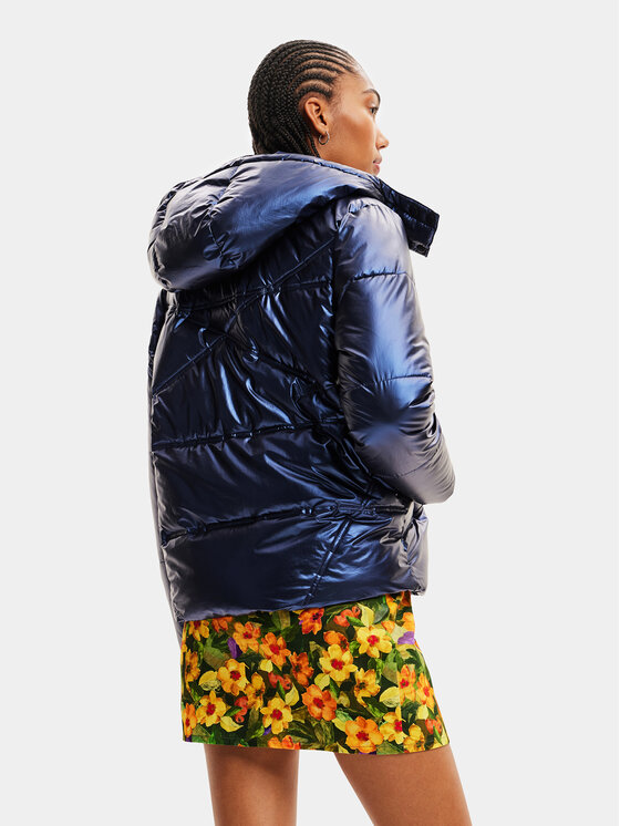 Desigual Desigual Žieminė striukė 23WWEW78 Mėlyna Regular Fit