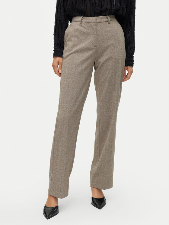 Vero Moda Vero Moda Szövet nadrág Kawi 10319665 Bézs Straight Fit