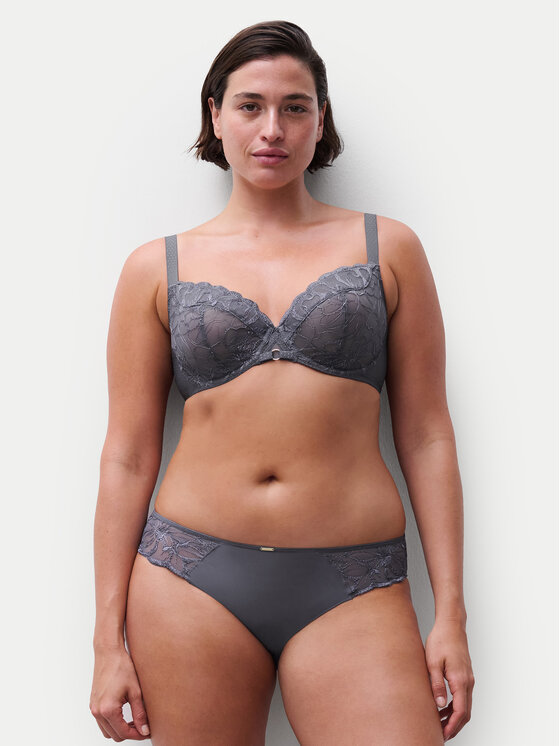 Chantelle Chantelle Σουτιέν με μπανέλα Fleurs C12M10 Γκρι