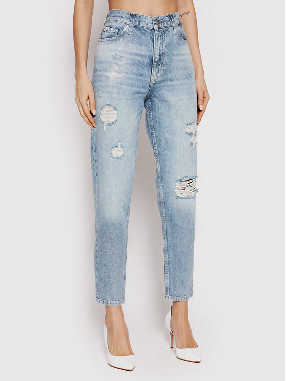 Calvin Klein Jeans Calvin Klein Jeans Džínsy J20J217832 Modrá Mom Fit