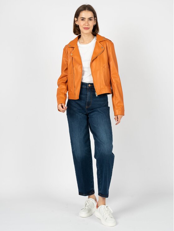 Silvian Heach Silvian Heach Kurtka przejściowa GPP23302GB Pomarańczowy Slim Fit