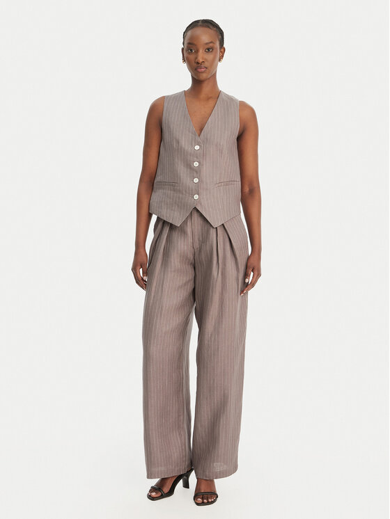 Eleh Eleh Uzvalka veste SS260027 Pelēks Oversize