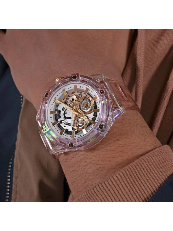 Guess Guess Zegarek GW0806G4 Różowy