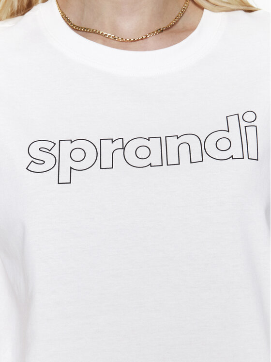Sprandi Sprandi Marškinėliai SP3-TSD030 Balta Relaxed Fit