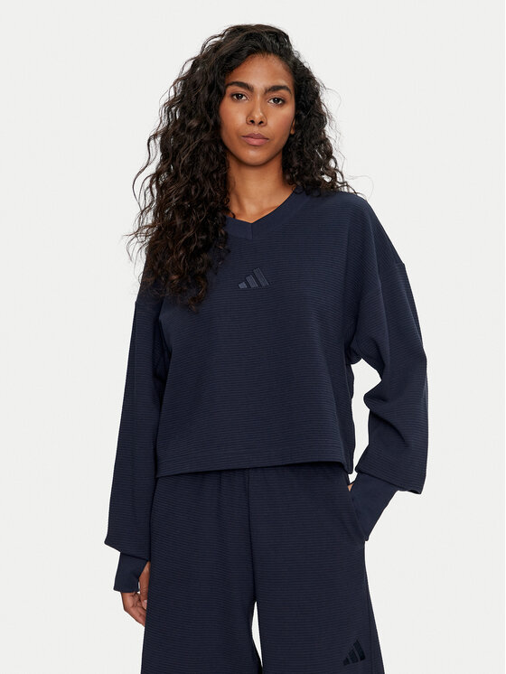 adidas Felpa ALL SZN IW1028 Blu scuro Loose Fit