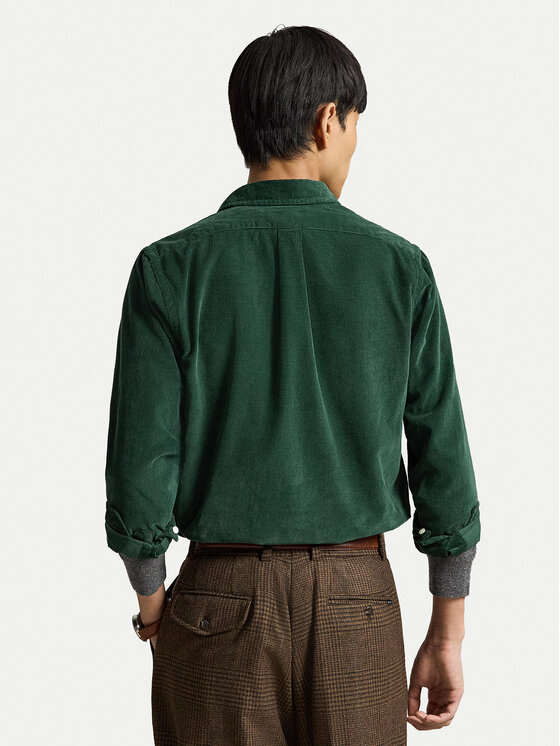 Polo Ralph Lauren Polo Ralph Lauren Koszula 710853123500 Zielony ciemny Custom Fit
