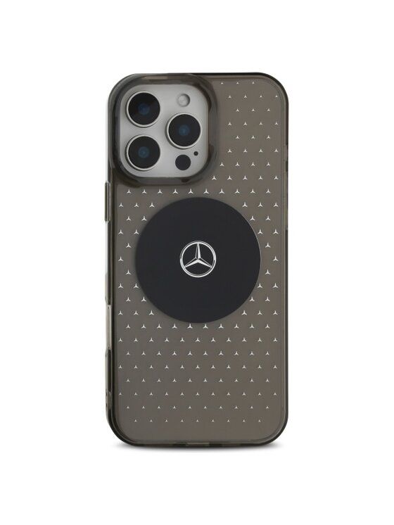 Mercedes-Benz Mercedes-Benz Etui na telefon MB Case Star Pattern Czarny