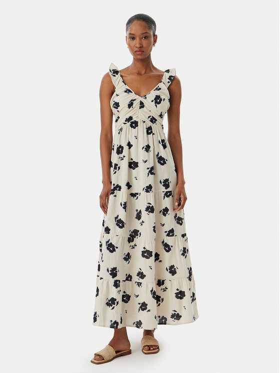 Vero Moda Vero Moda Letní šaty Dicthe 10341603 Béžová Regular Fit