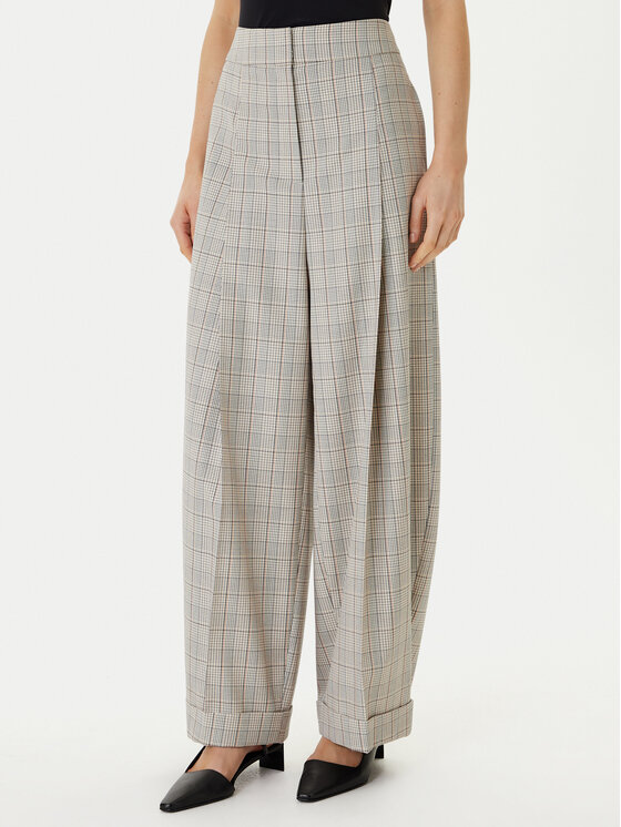 BOSS Pantaloni din material Telda1 50553949 Bej Oversize