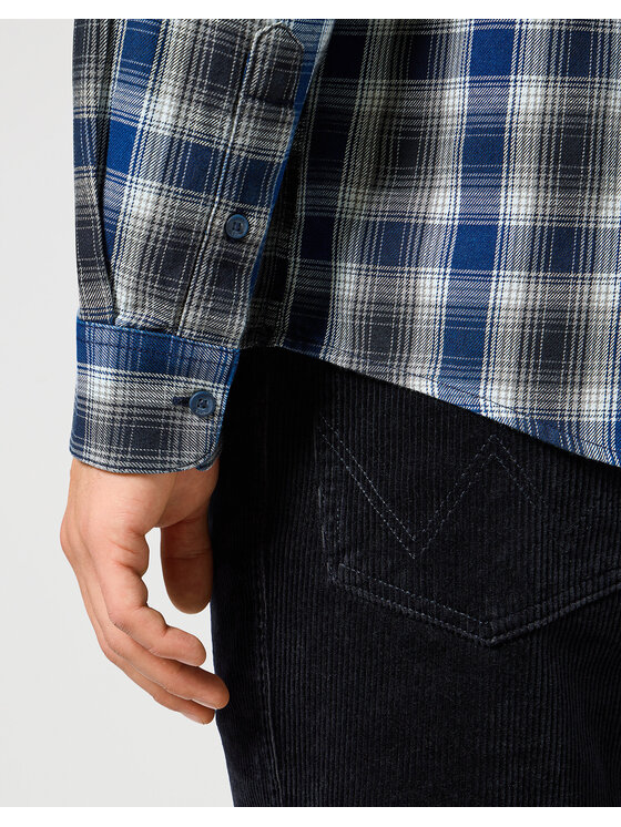 Wrangler Wrangler Koszula 112357226 Niebieski Regular Fit