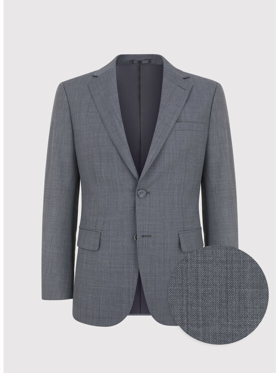 Pako Lorente Pako Lorente Garnitur P24WP-4G-007 Szary Super Slim Fit