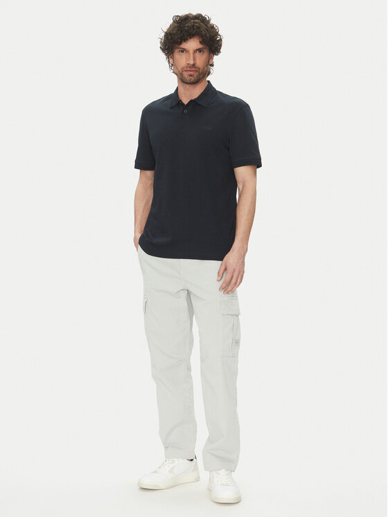 BOSS BOSS Polo Pe_Interlock 50520109 Granatowy Regular Fit