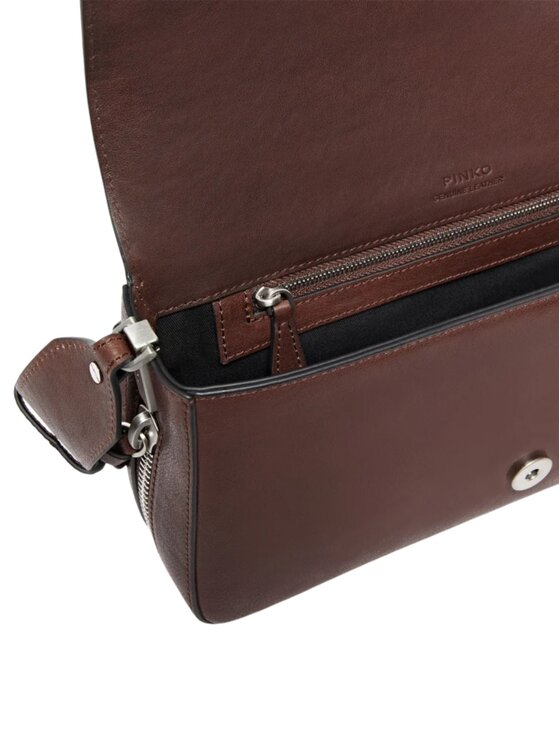 PINKO PINKO Borsa Love one slouchy zip classic Marrone