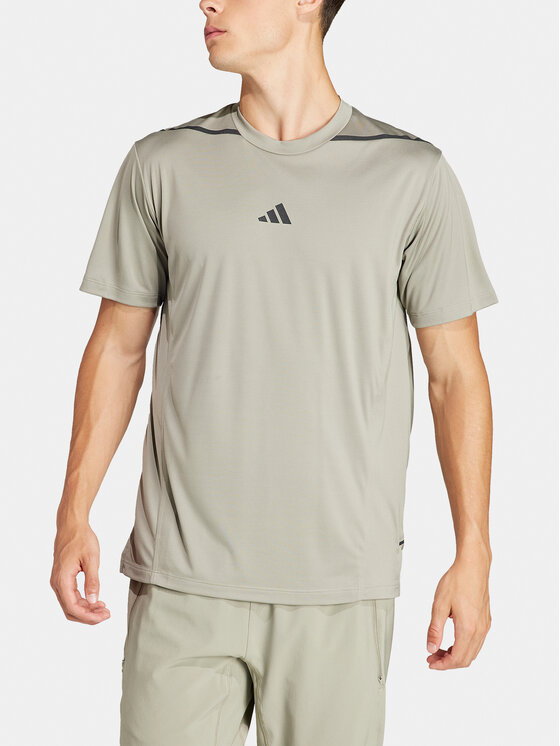 adidas adidas Tehnička majica Designed for Training Adistrong IS3838 Zelena Slim Fit