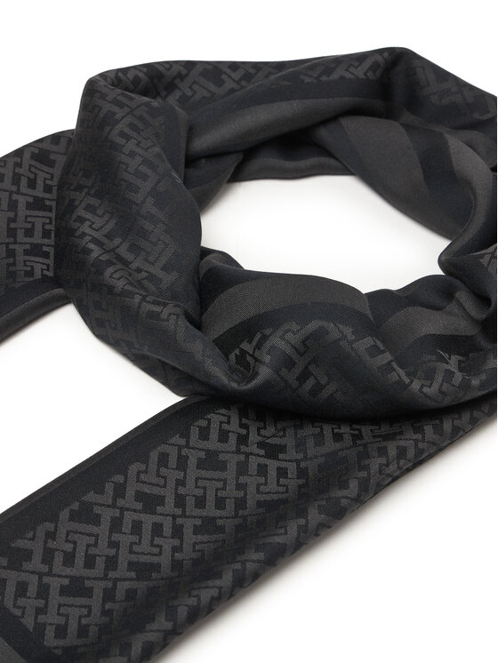 Tommy Hilfiger Tommy Hilfiger Πασμίνα Th Monogram Scarf AW0AW18273 Μαύρο