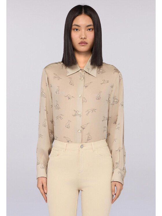 Trussardi Trussardi Camicia 50126000028N0R2 Beige Regular Fit