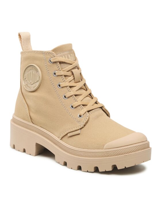 Palladium Palladium Туристически oбувки Pallabase Twill 96907-227-M Бежов