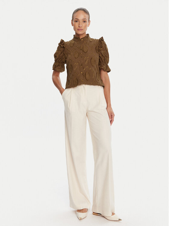 Bruuns Bazaar Bruuns Bazaar Блуза Canterbury Caro BBW4507 Кафяв Regular Fit