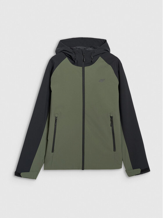 4F 4F Kurtka przejściowa MIDSHOP TEXTILE Czarny Regular Fit