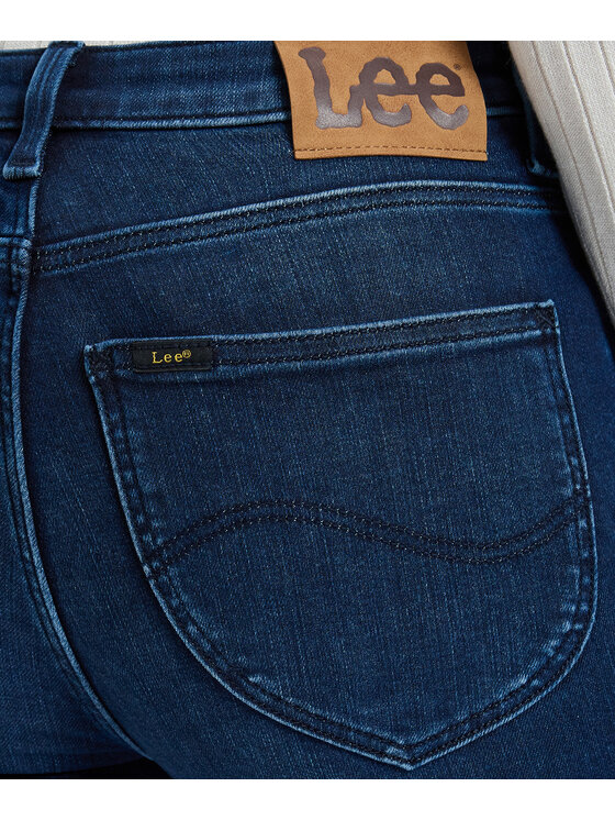 Lee Lee Jeansy 112385840 Niebieski Skinny Fit