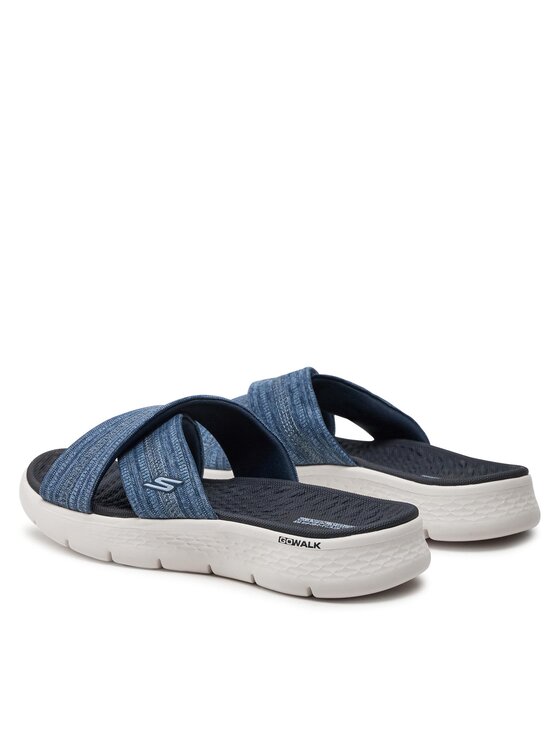 Skechers Skechers Natikače Go Walk Flex Sandal-Impressed 141420/NVY Tamnoplava