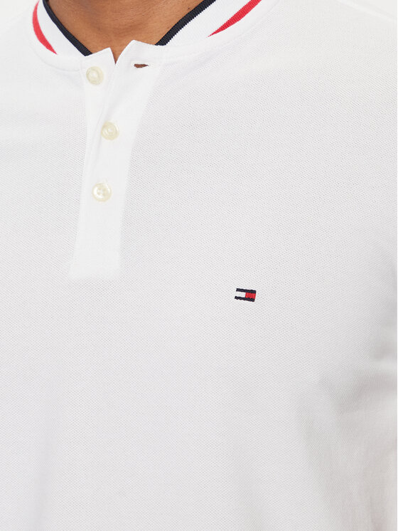 Tommy Hilfiger Tommy Hilfiger Polokošile Mao MW0MW34752 Bílá Slim Fit