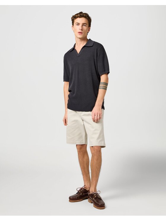 Wrangler Wrangler Szorty CJ CHINO SHORTS Biały Regular Fit