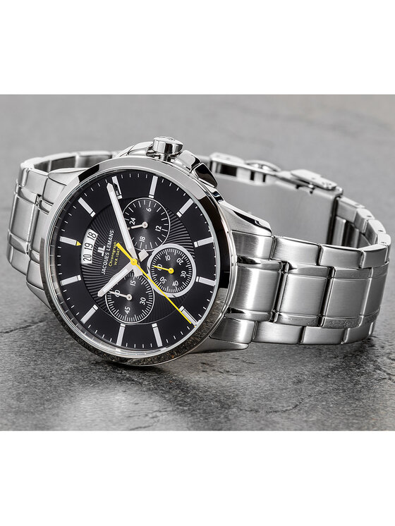 Jacques Lemans Jacques Lemans Zegarek 1-1542D Srebrny