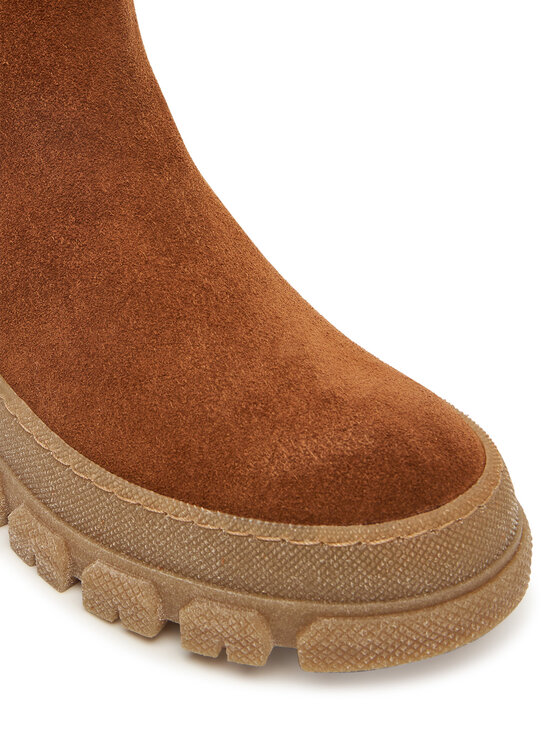 Weekend Max Mara Weekend Max Mara Gležnjarji Chelsea 2525796035600 Rjava