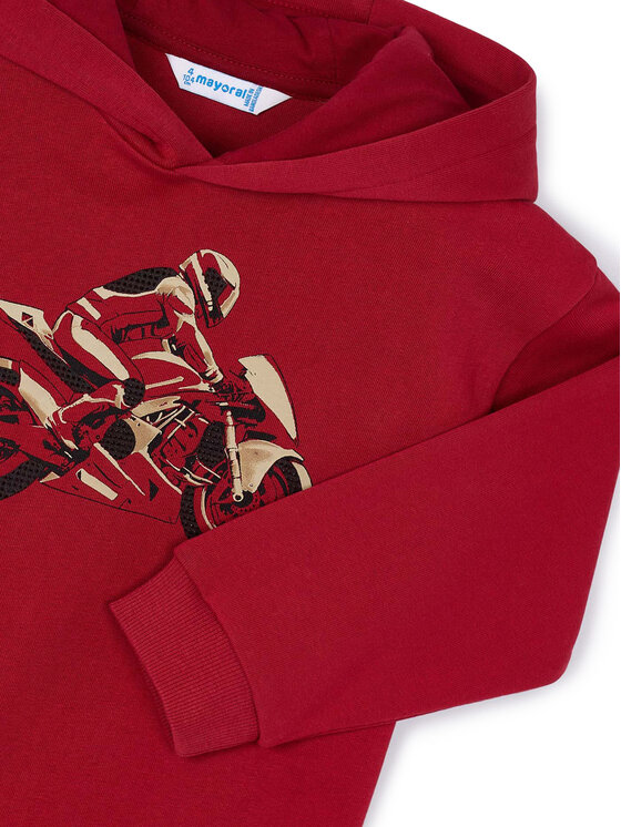 Mayoral Mayoral Felpa 4407 Rosso Regular Fit
