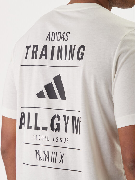 adidas adidas Tričko Category Training Graphic JM8976 Écru Regular Fit