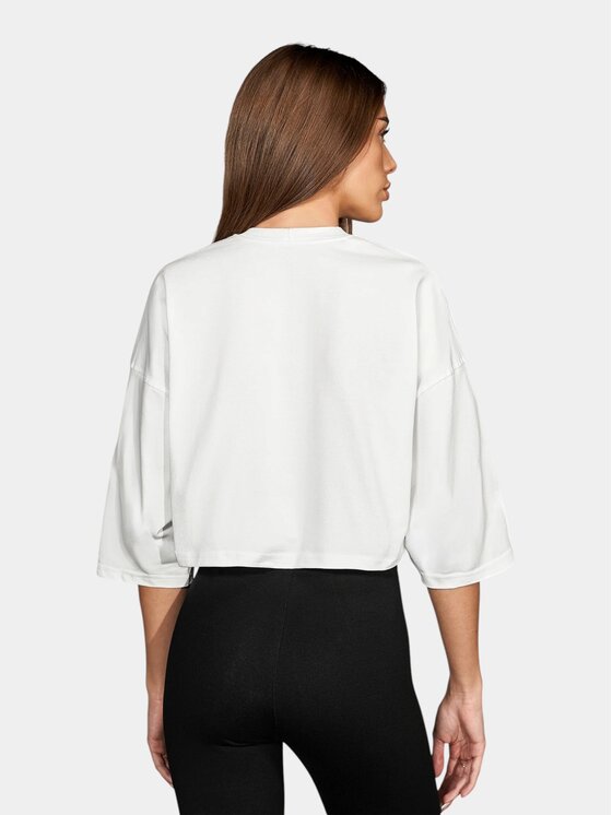 MADE BY SOCIETY MADE BY SOCIETY T-Shirt Noir Élément - T27904 Biały Basic Fit